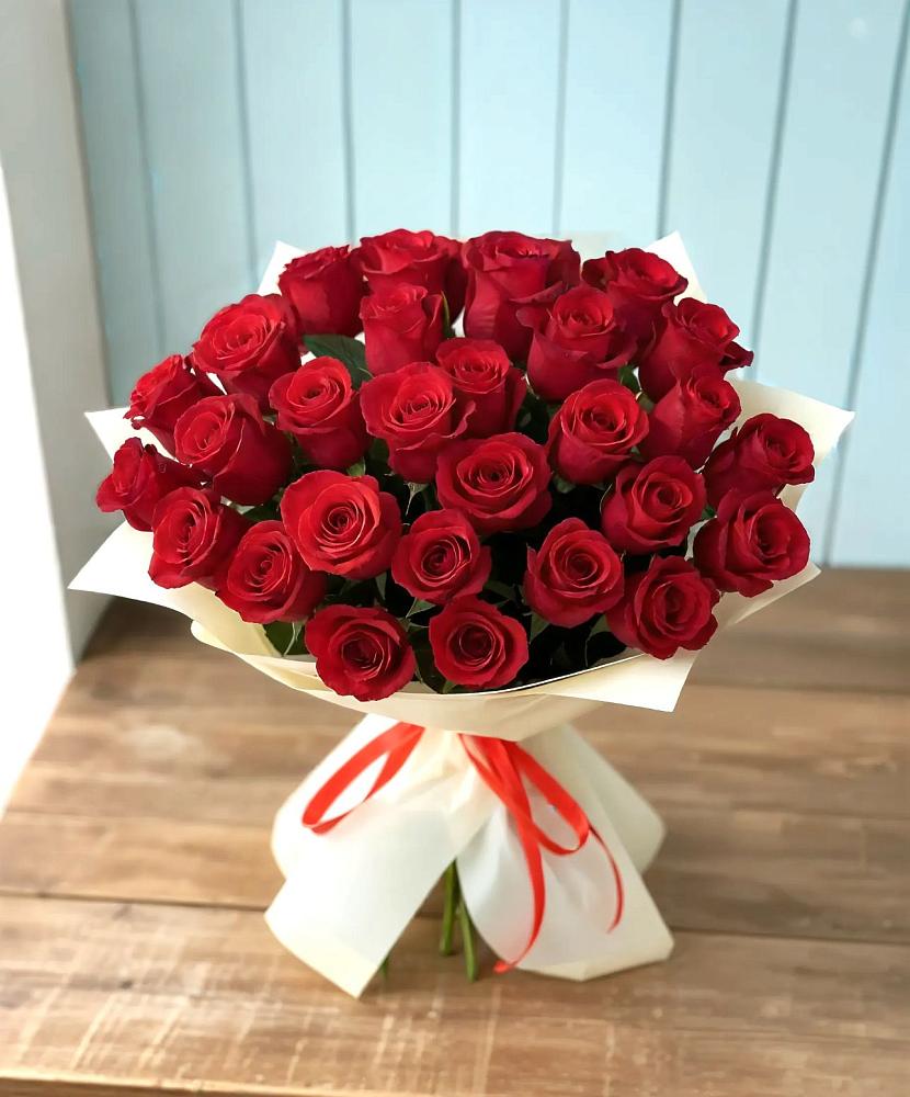 Букет 29 Красных роз в Красновидово