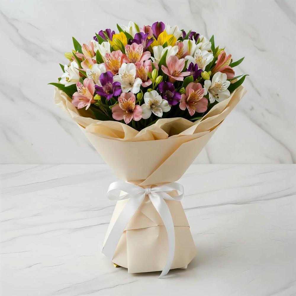 Букет цветов из: Альстромерии в Красновидово