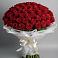 Букет 101 Красная роза Блэк Мэджик в Красновидово