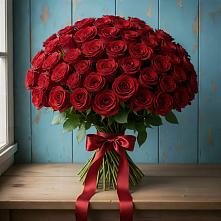 Букет Красные розы Блэк Меджик в Красновидово