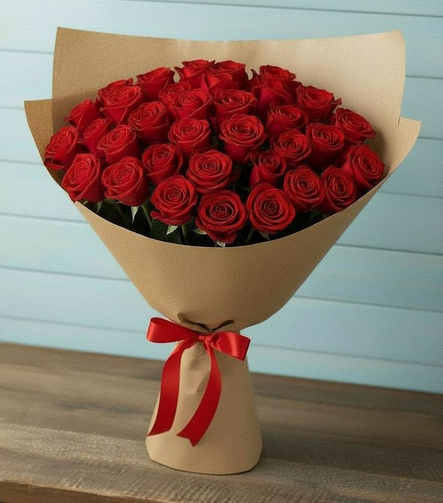 Букет Красные розы Милано в Красновидово