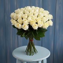 Букет 51 Белая роза Эдлесс Лав #REPLACE_PRED# Красновидово