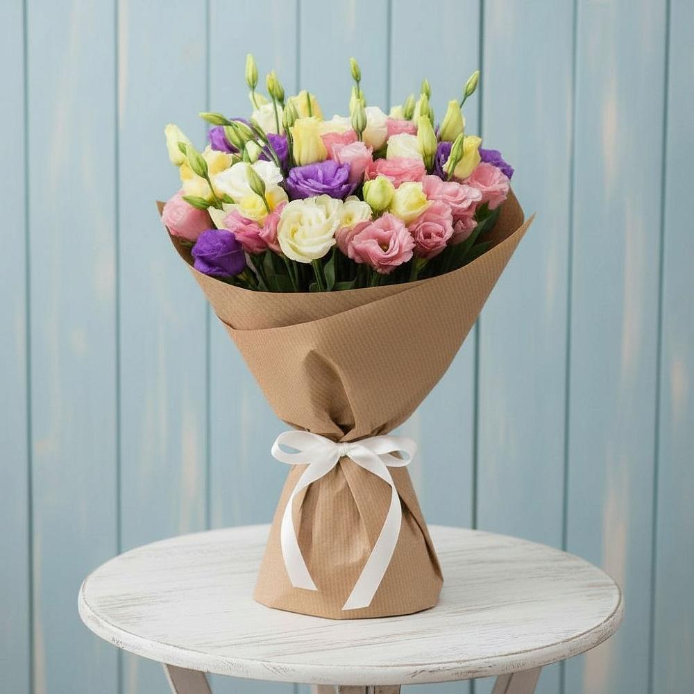 Букет цветов из: Лизиантусы в Красновидово