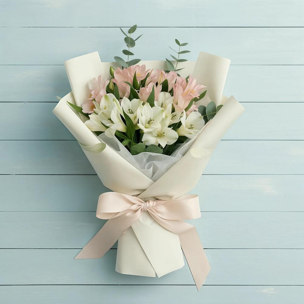 Букет цветов из: Альстромерии в Красновидово